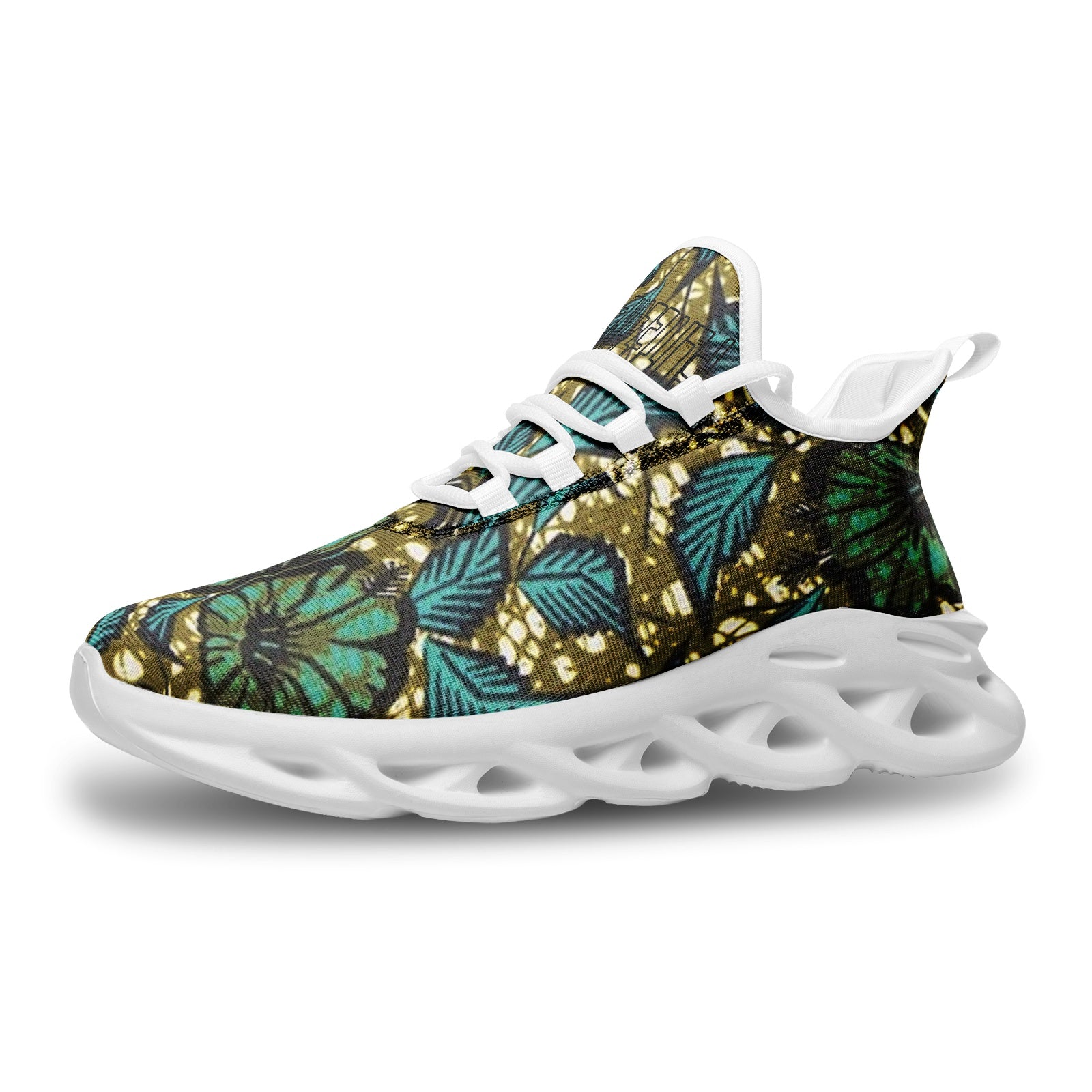 FZ African Print Unisex Bounce Mesh Knit Sneakers Printy6