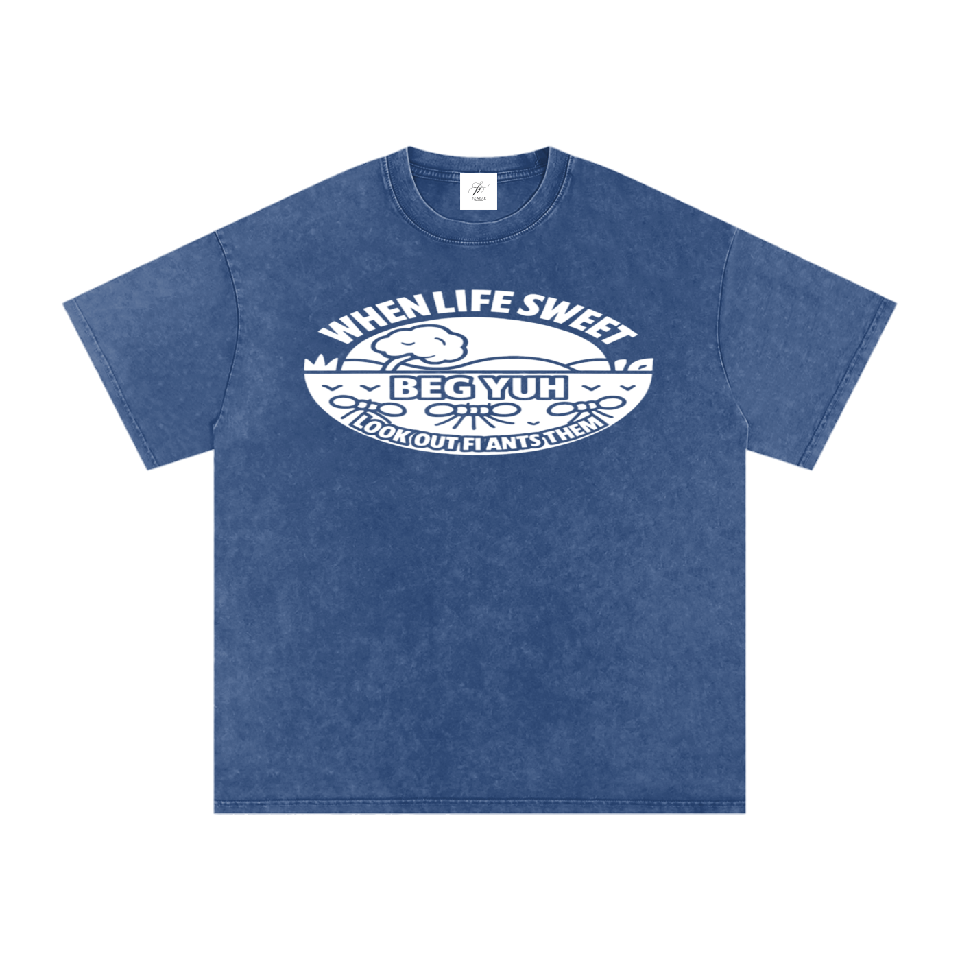 FZ Unisex Acid Wash Oversize Tee