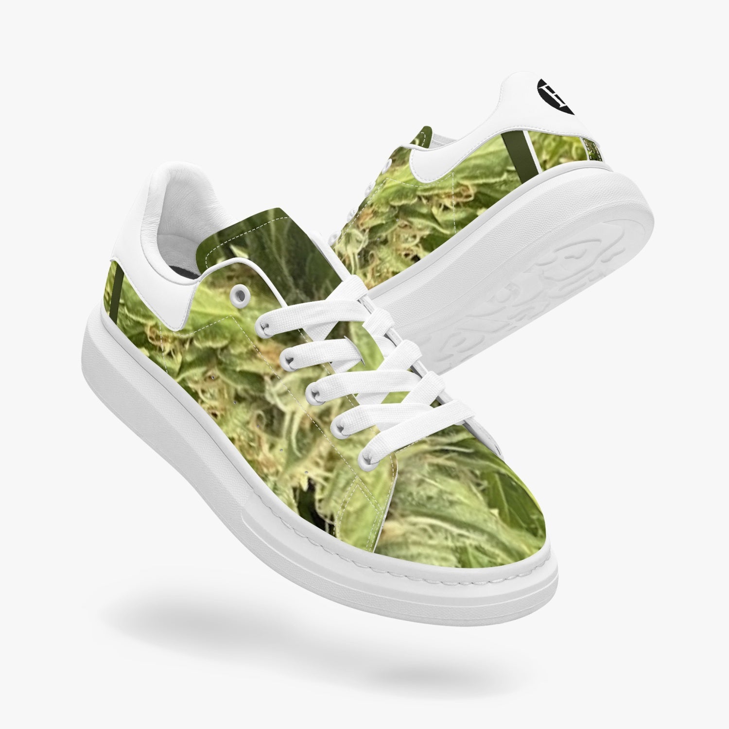 FZ Unisex Weed Leather Oversized Sneakers - FZwear
