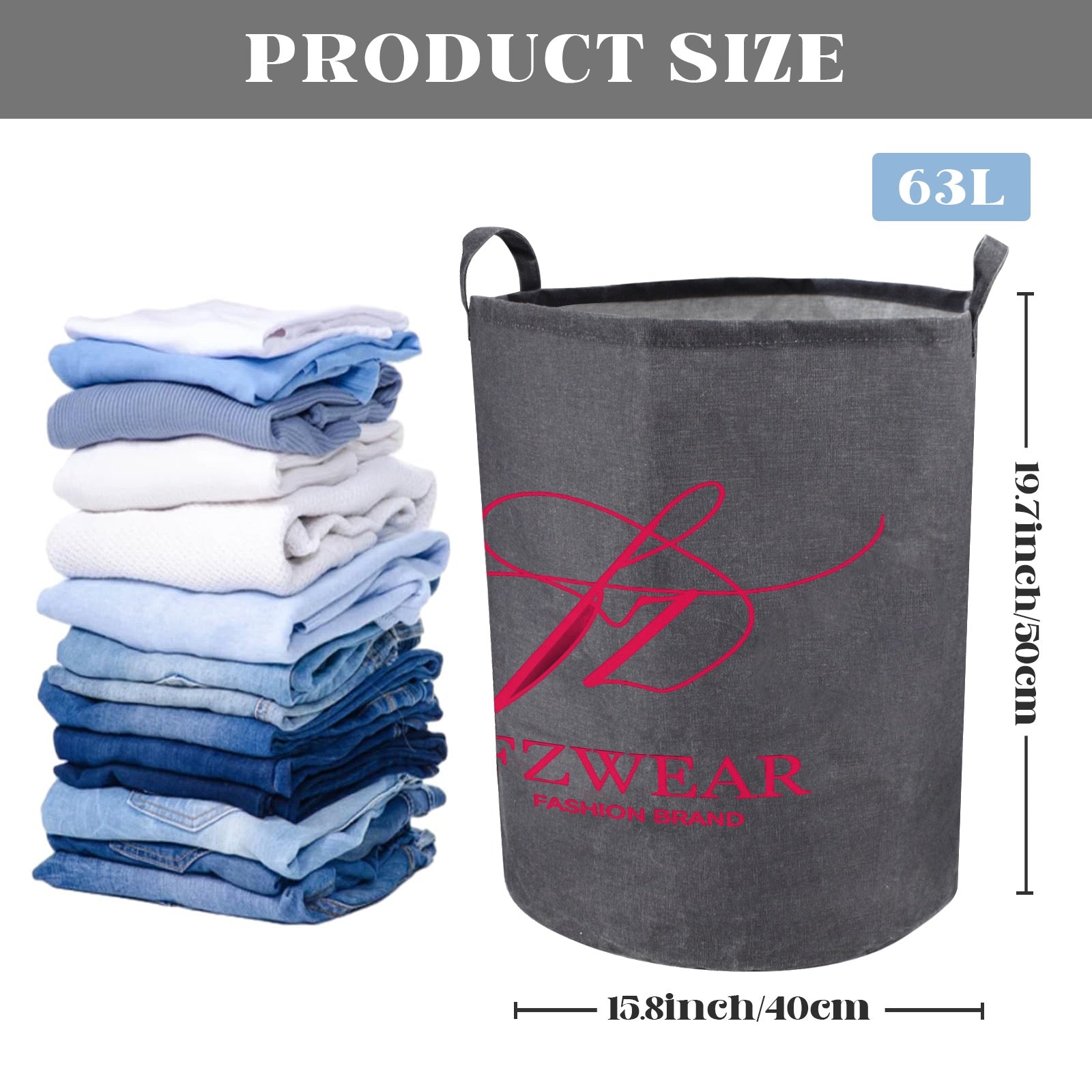 FZ Foldable Round Laundry Basket