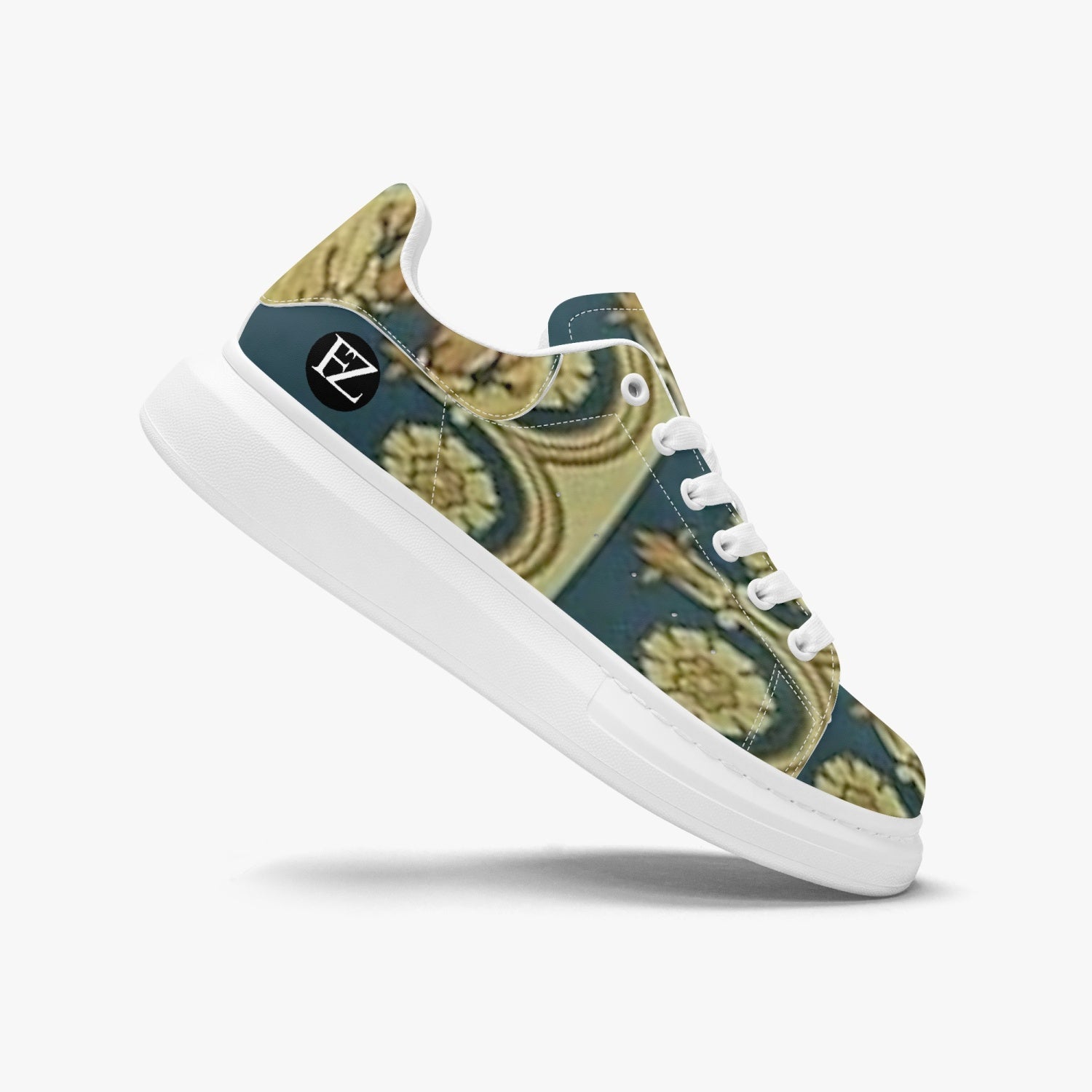 FZ African Print Leather Oversized Sneakers - FZwear