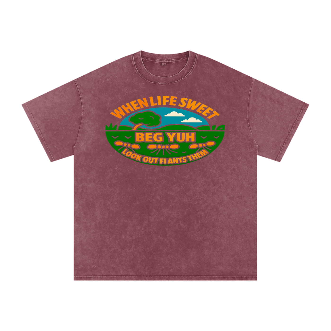 FZ Unisex Acid Wash Oversize Tee