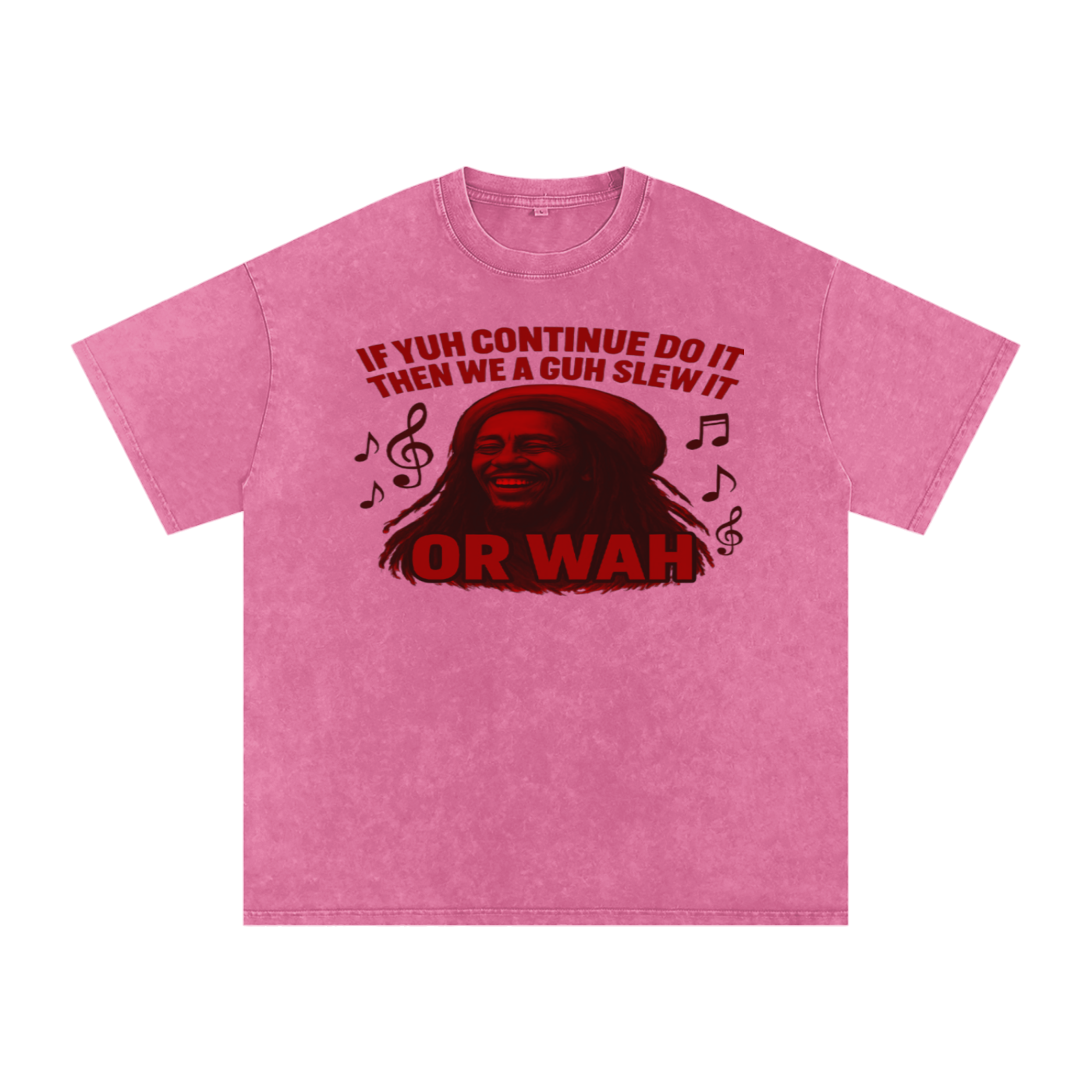 FZ Unisex "Or Wah" Acid Wash Oversize Tee