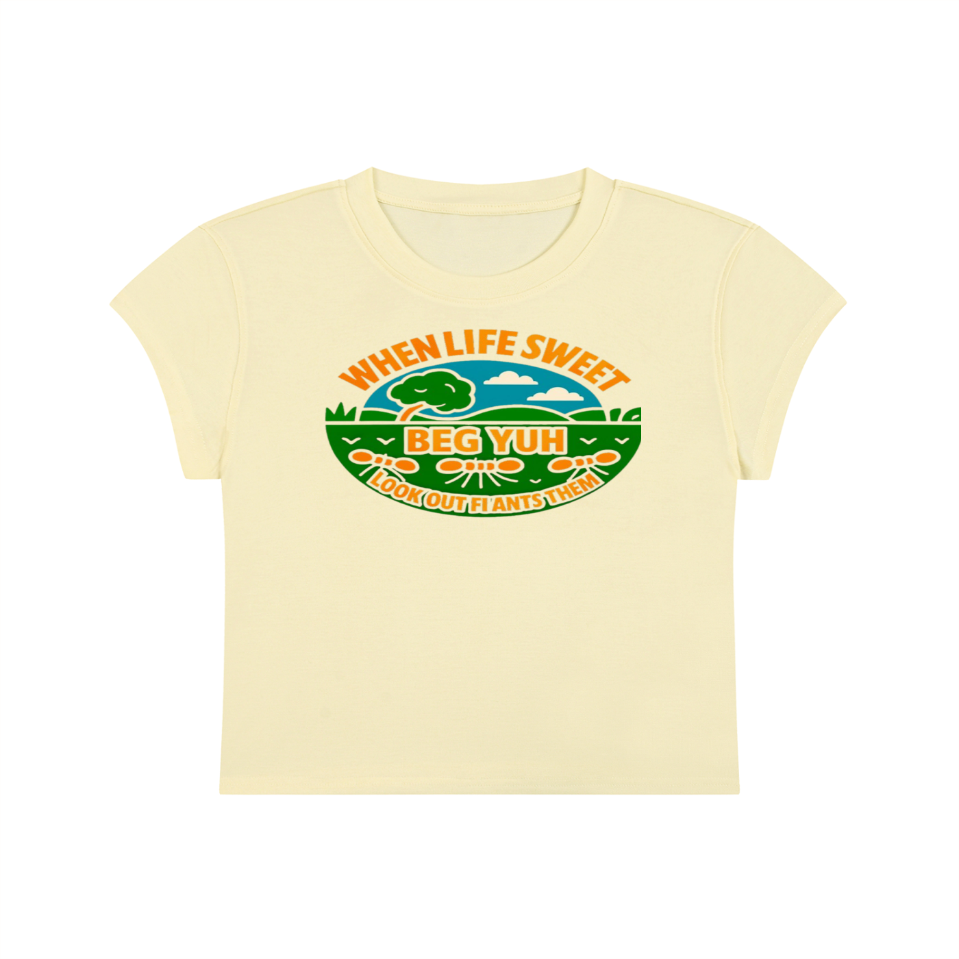 FZ Women's Slim-Fit Cropped Tee
