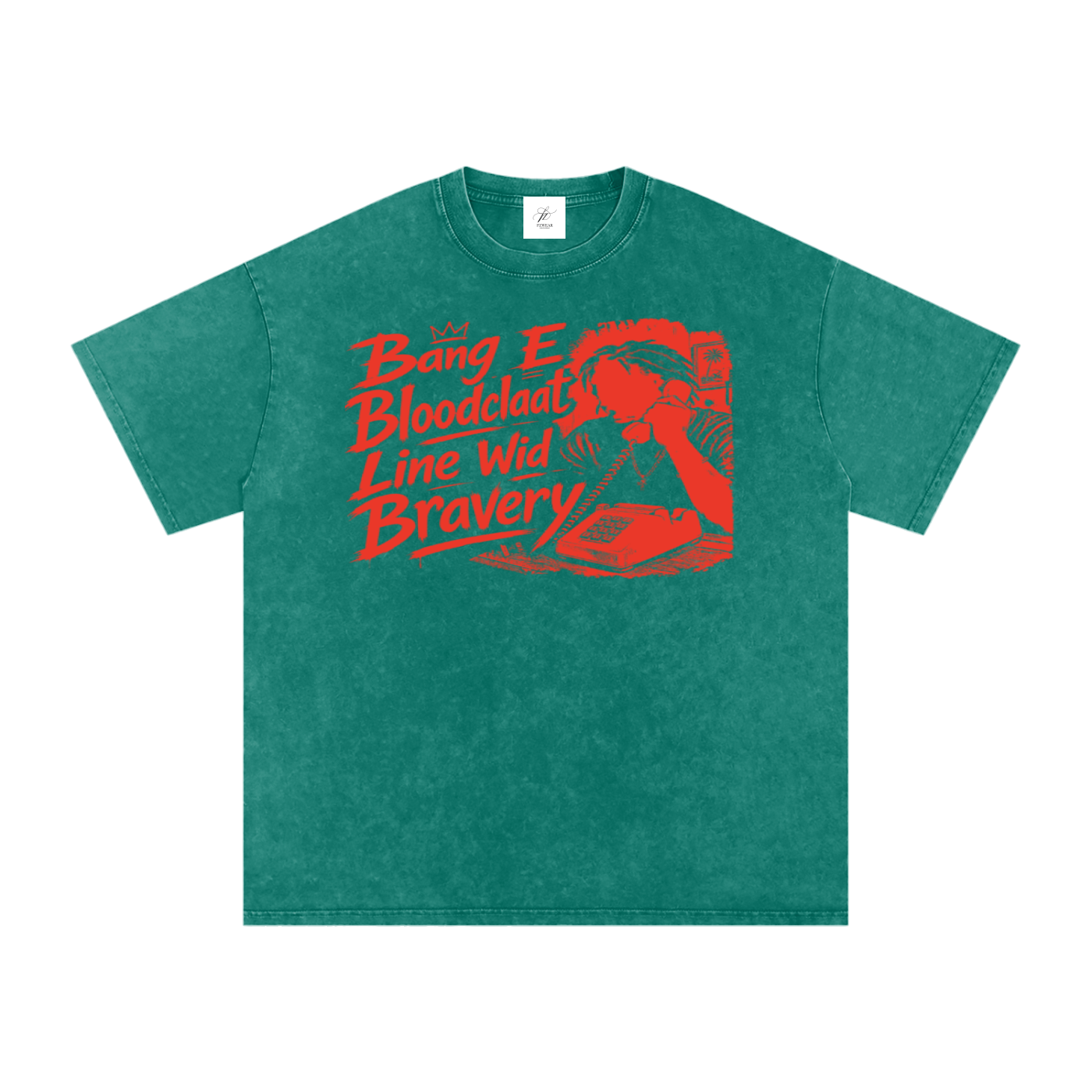 FZ Unisex Snow Washed Oversized Banga Cotton Tee