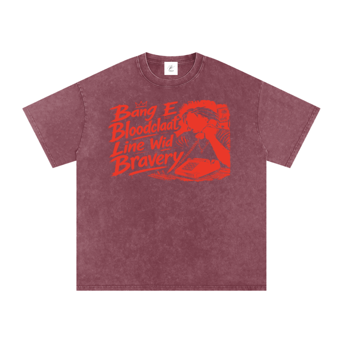FZ Unisex Snow Washed Oversized Banga Cotton Tee