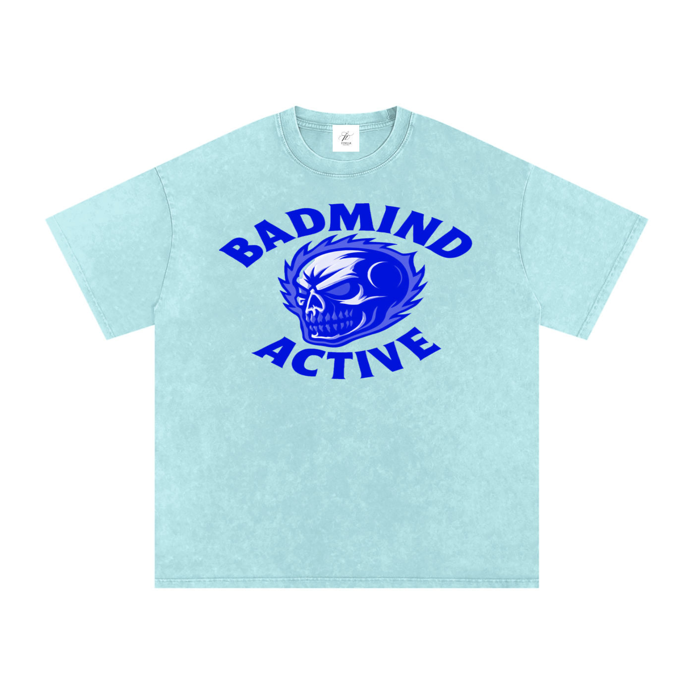 FZ Unisex Acid Wash Badmind Oversize Tee