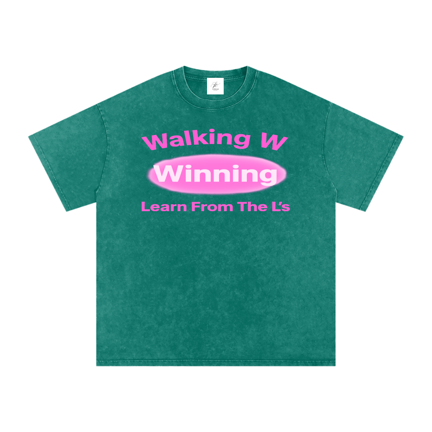 FZ Unisex Acid Wash Winning Oversize Tee
