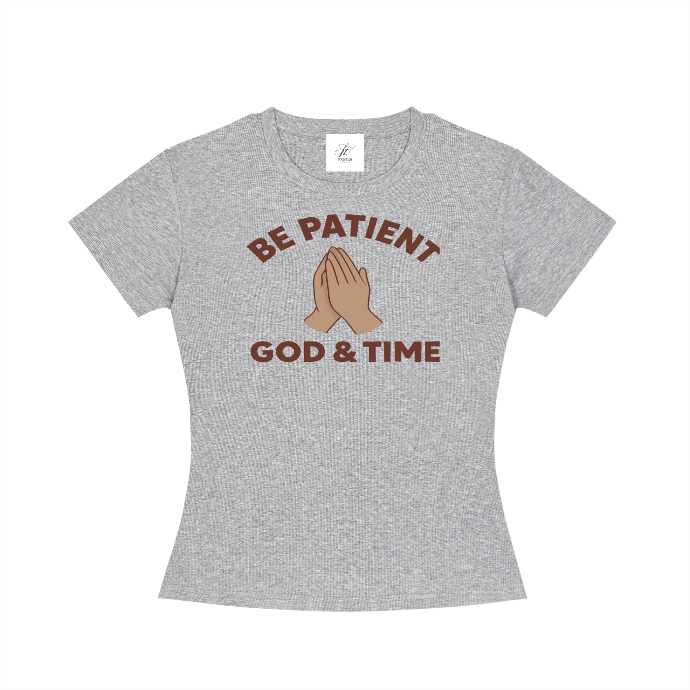FZ Women's Slim Fit God & Time Crewneck Tee