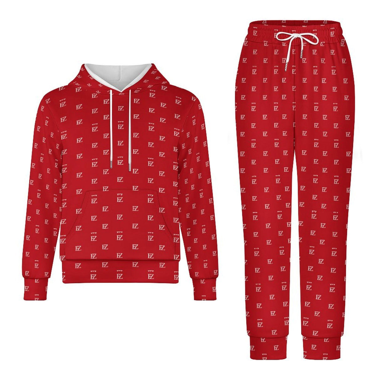 Custom Unsex Kid's Long Sleeve Hoodies&Pants Set