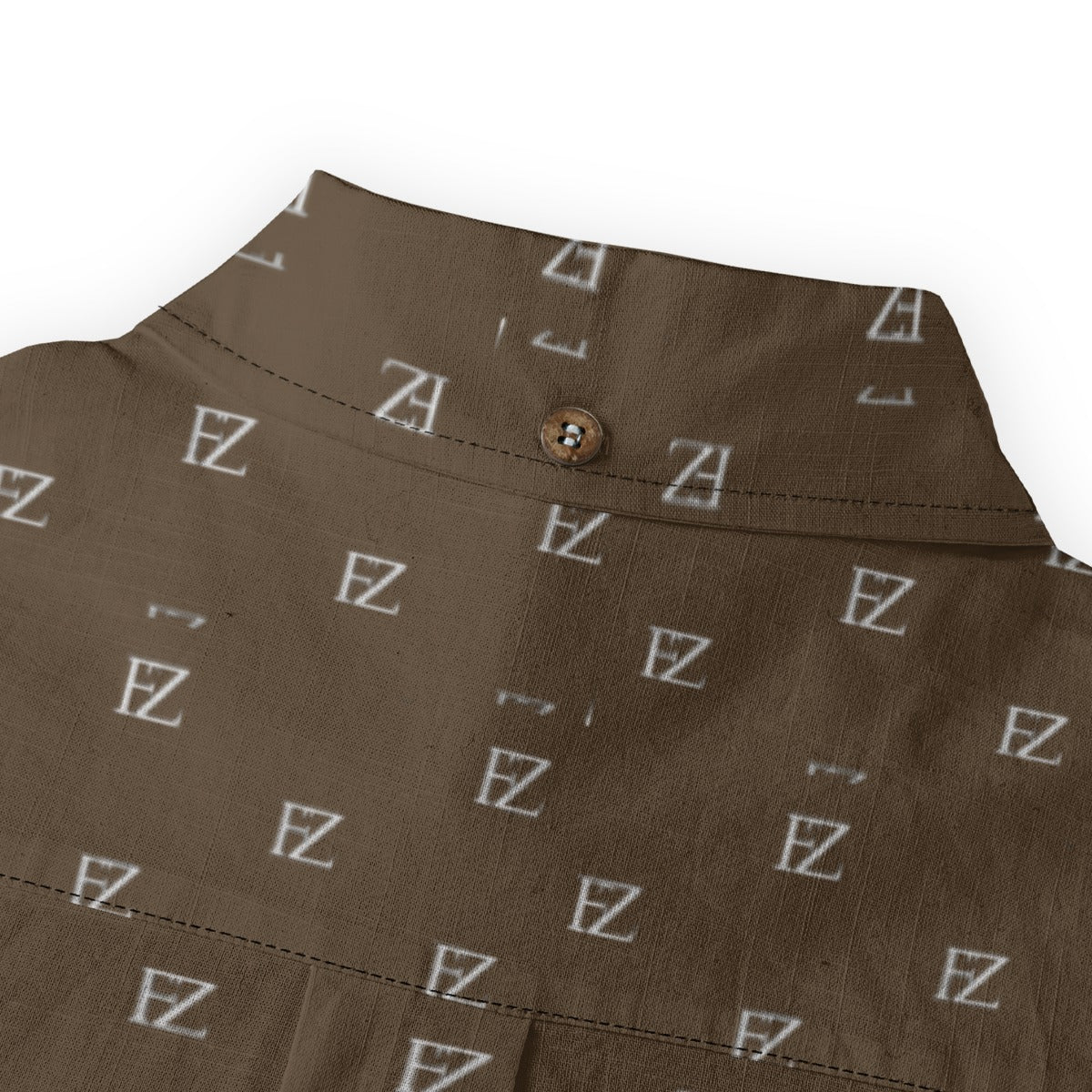 FZ Men's Casual Lapel Long Sleeve Cotton Shirt