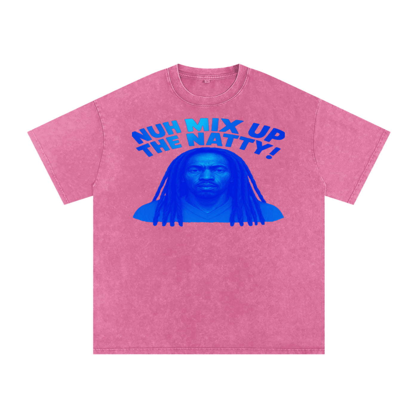 FZ Unisex Acid Wash Rasta Oversize Tee