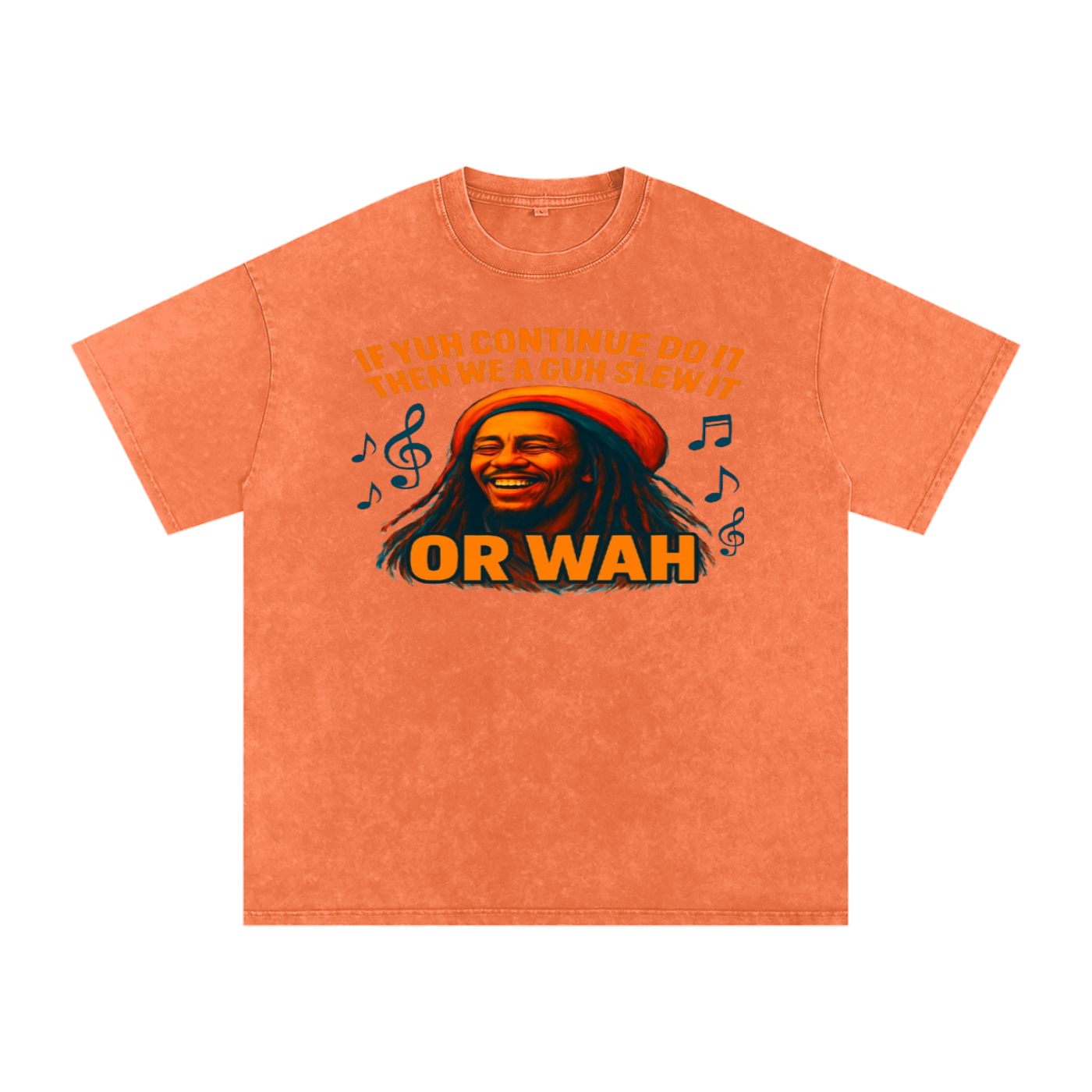 FZ Unisex "Or Wah" Acid Wash Oversize Tee
