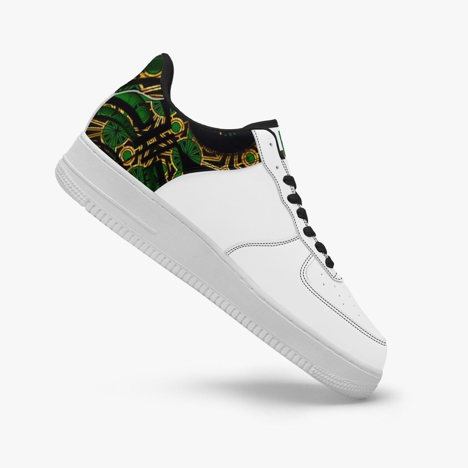 FZ Unisex African Print Low-Top Leather Sports Sneakers - FZwear