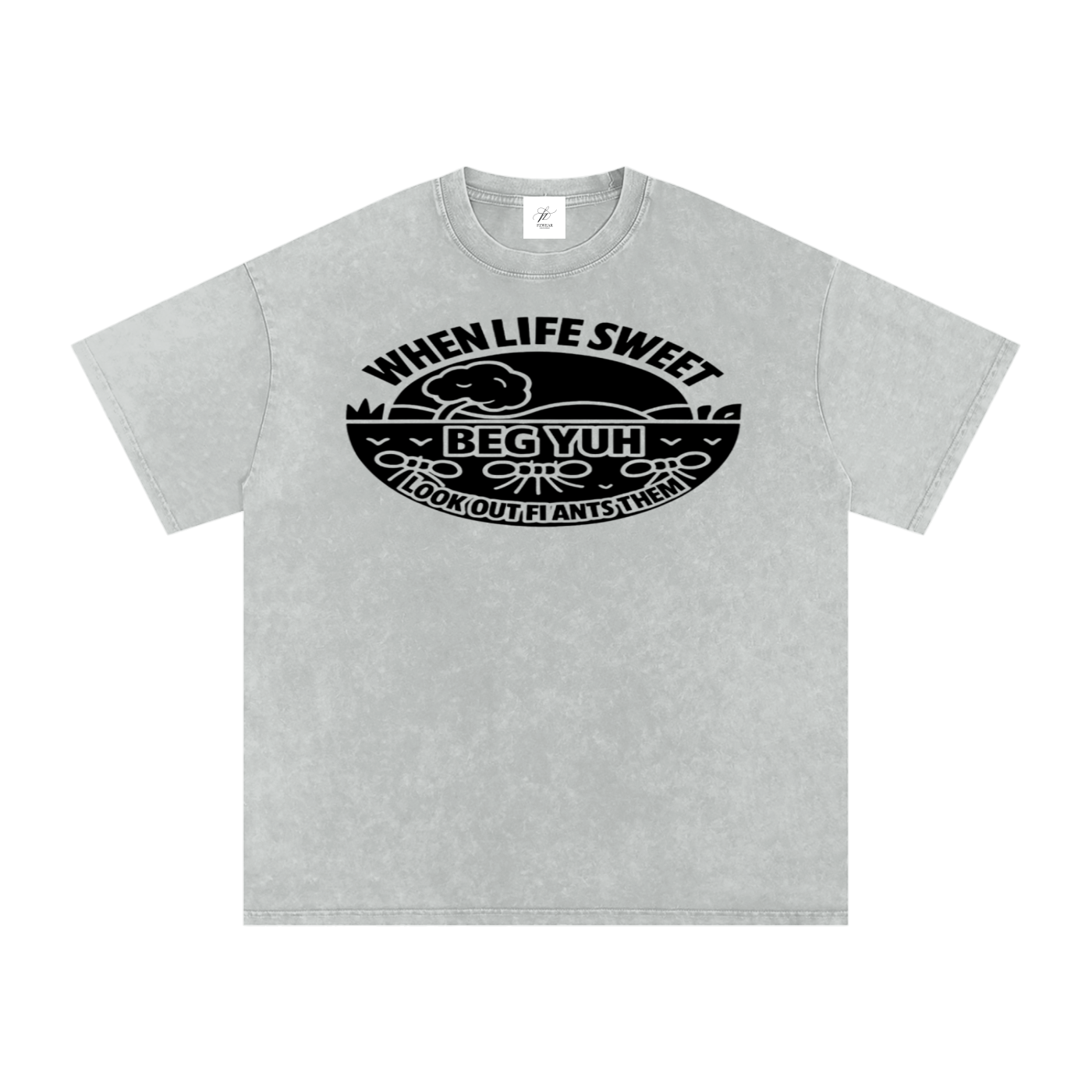FZ Unisex Acid Wash Oversize Tee