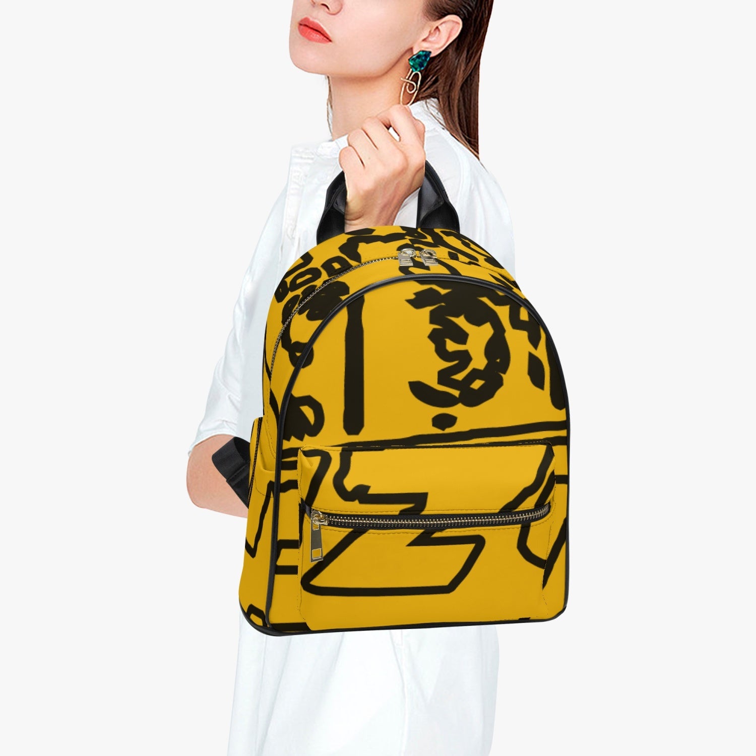 FZ Printed PU Backpack - FZwear