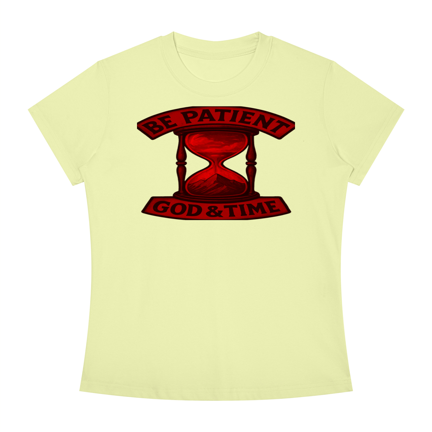FZ Women's Slim Fit God & Time Crewneck Tee