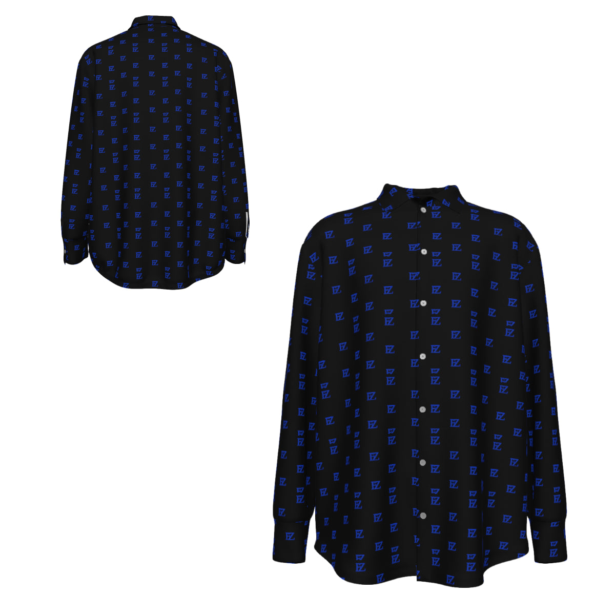 Custom Men's Long Sleeve Shirt with cuffs collar