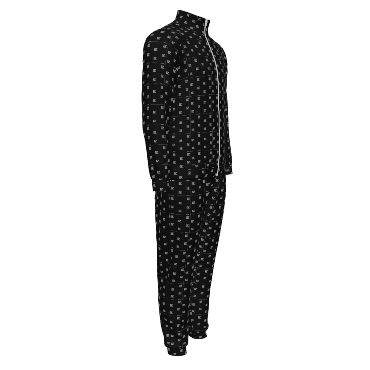 Custom Men's Stand-Up Collar Zipper Long Sleeve Hoodies Pants Sets