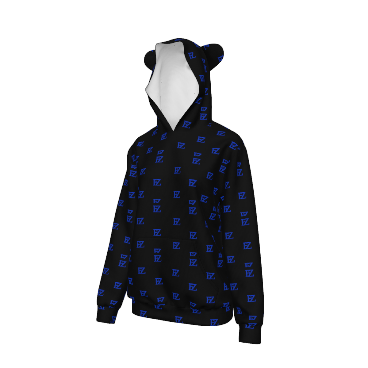 Custom Women's Adult cat ear hooded sweatshirt