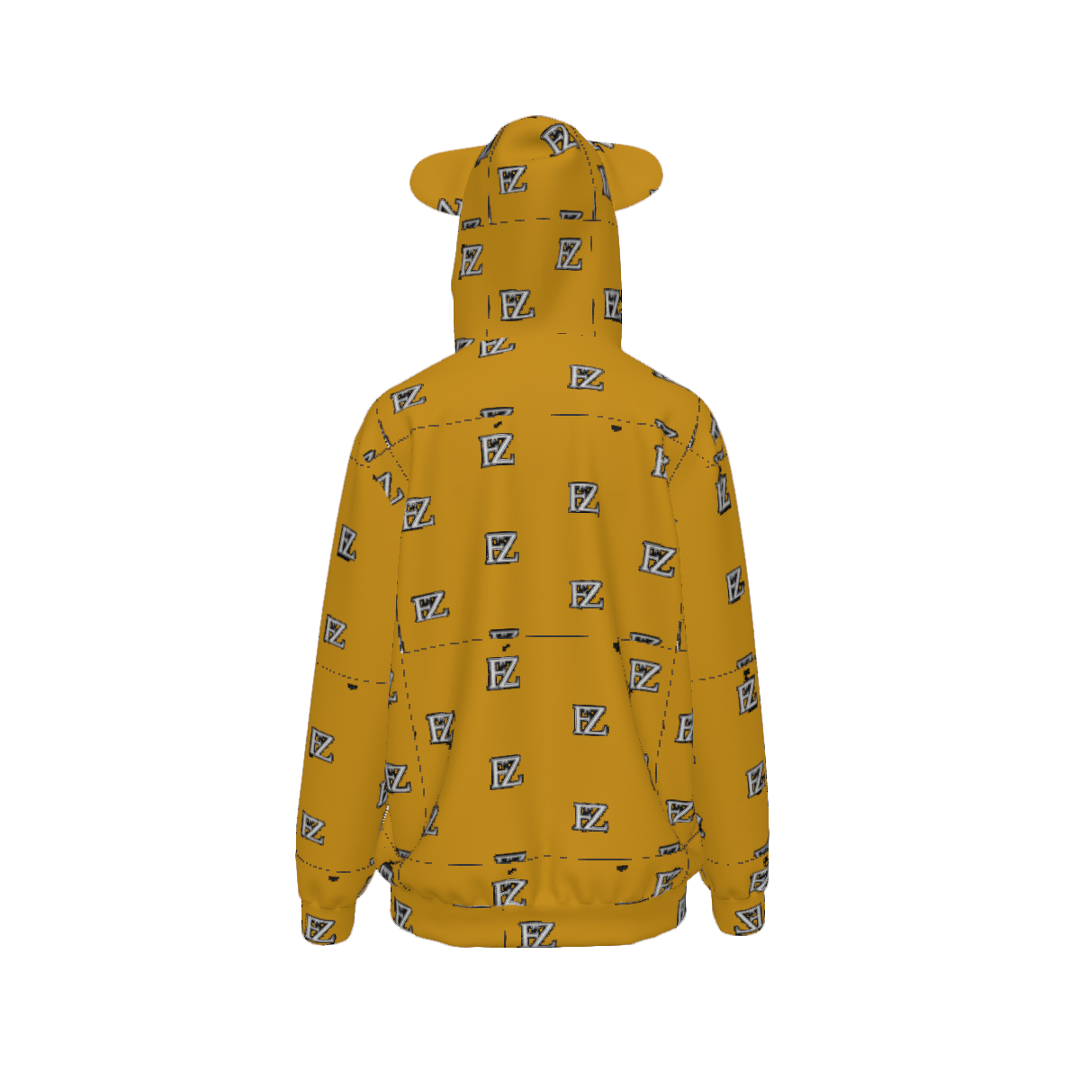 Custom Women's Adult cat ear hooded sweatshirt