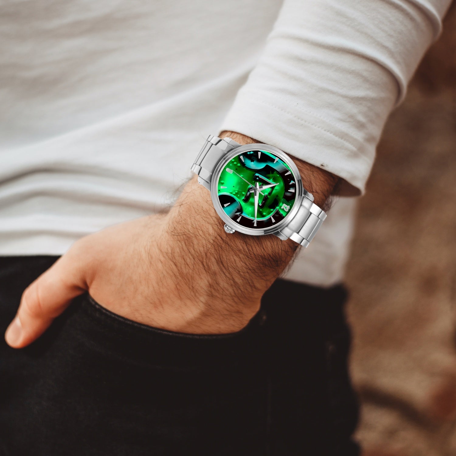 FZ Unisex Steel Strap Automatic Watch (With Indicators) - FZwear