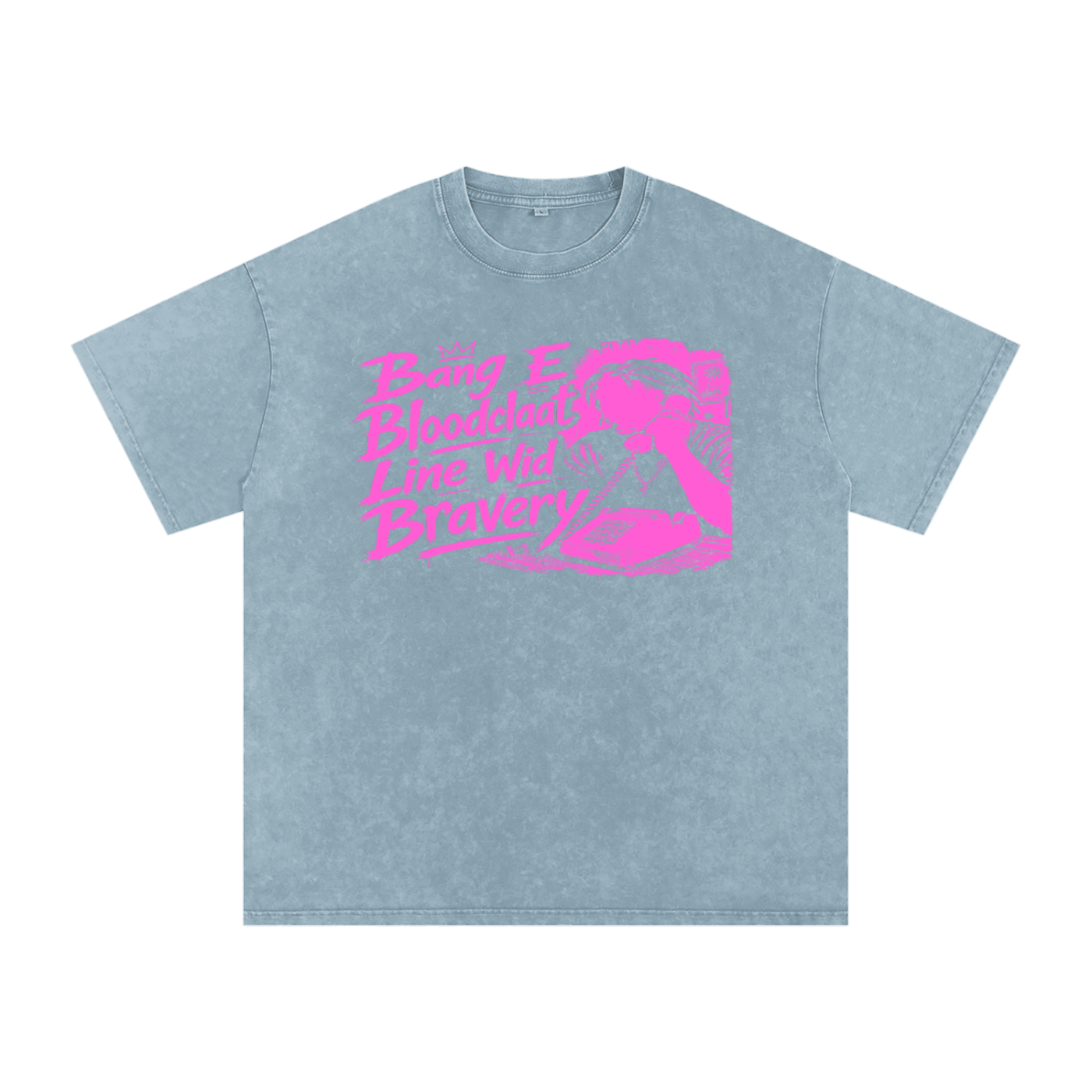 FZ Unisex Snow Washed Oversized Banga Cotton Tee