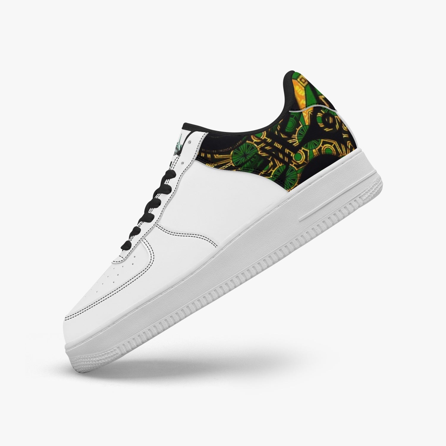FZ Unisex African Print Low-Top Leather Sports Sneakers - FZwear