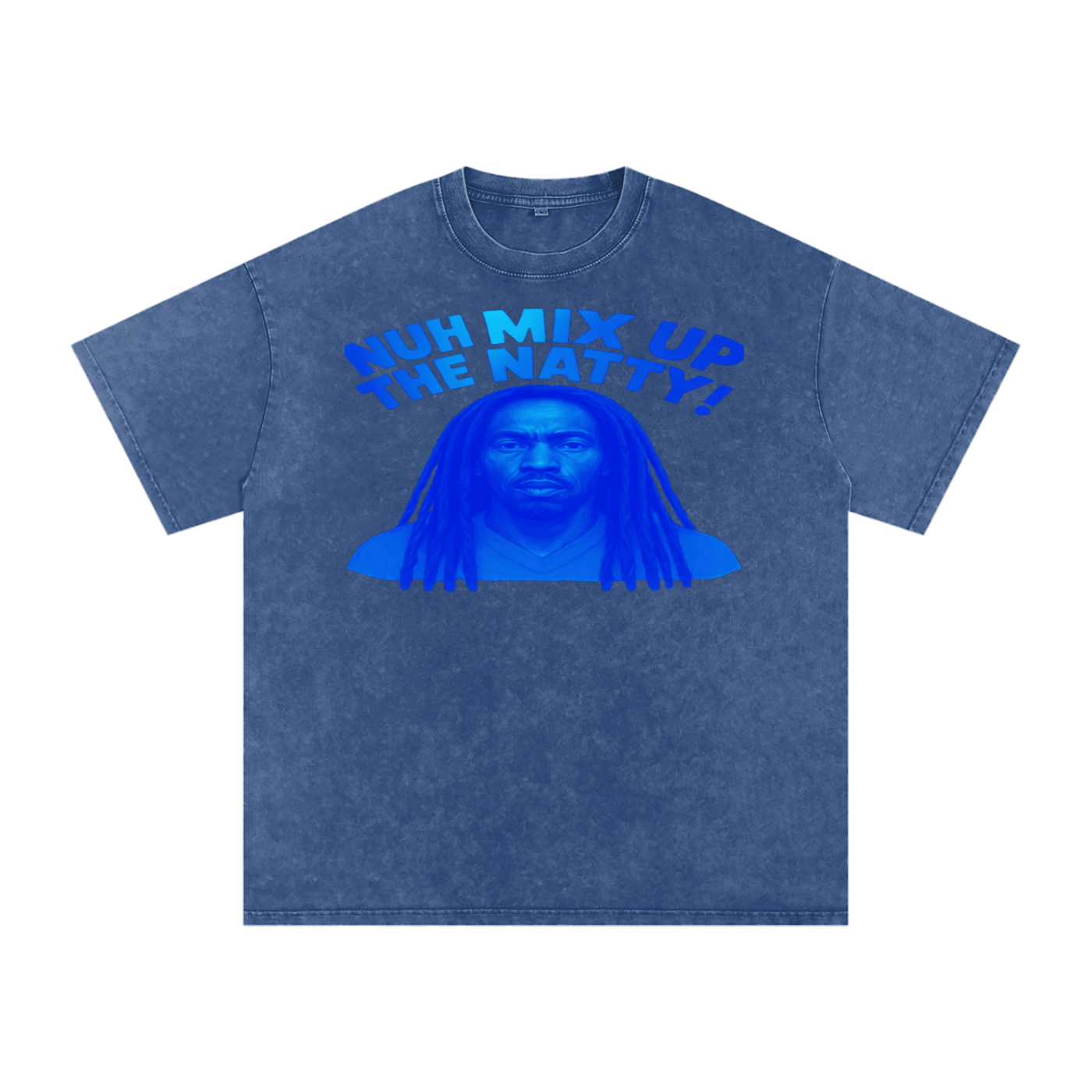 FZ Unisex Acid Wash Rasta Oversize Tee