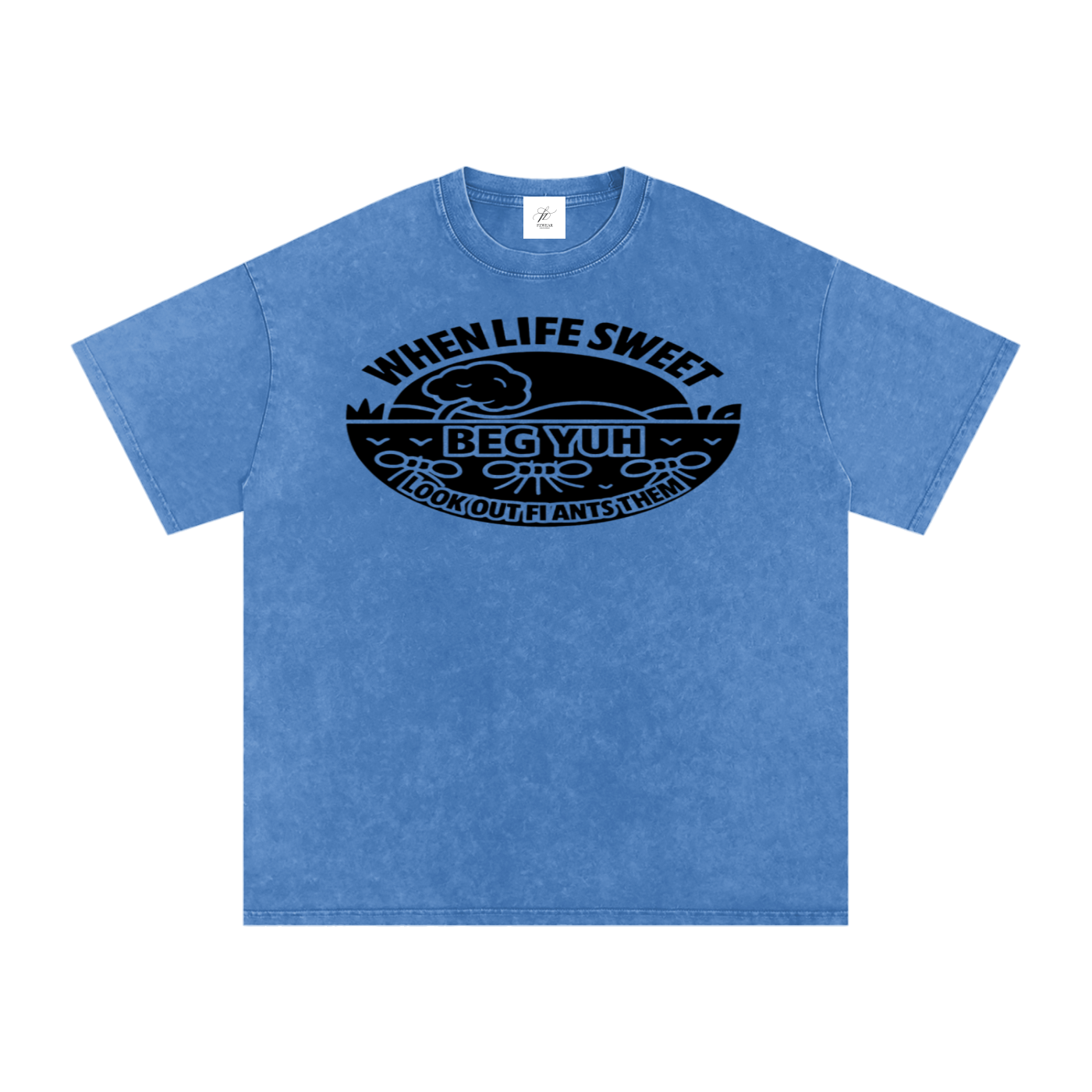 FZ Unisex Acid Wash Oversize Tee