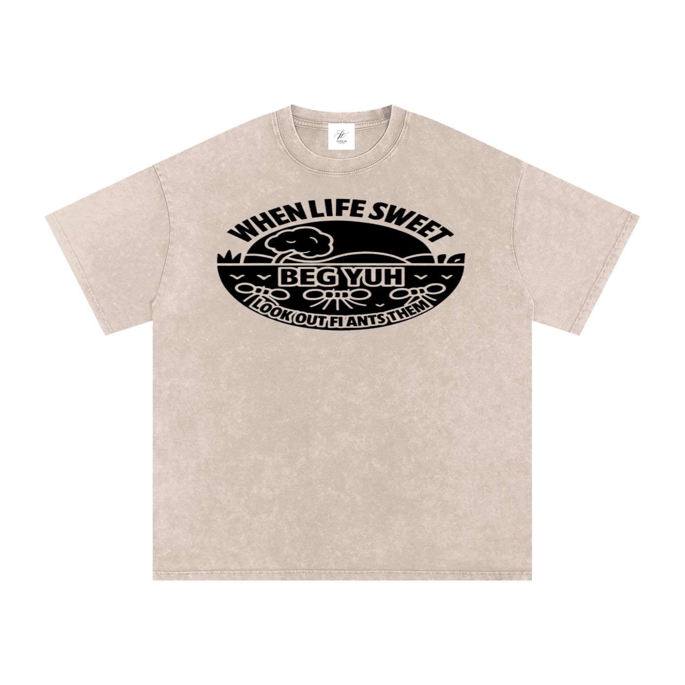 FZ Unisex Acid Wash Oversize Tee