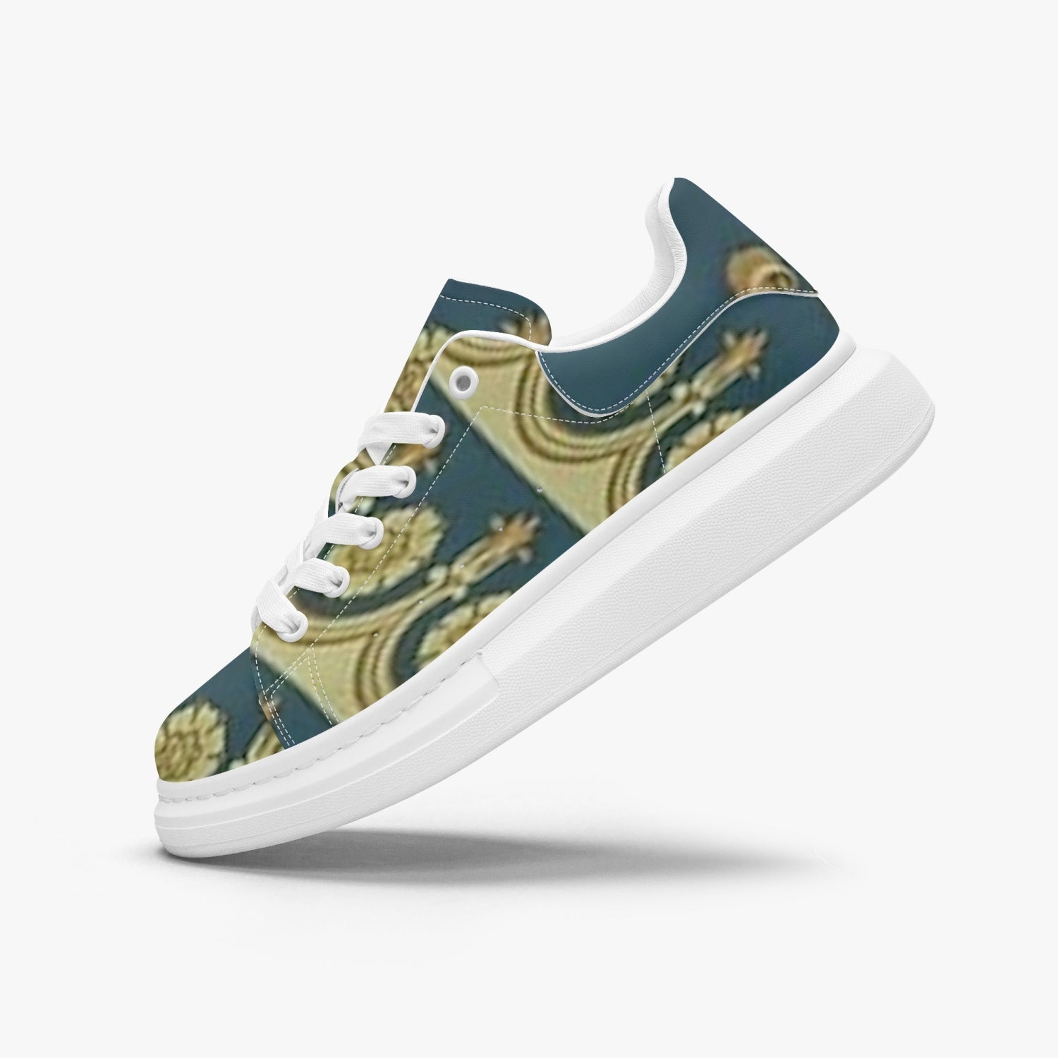 FZ African Print Leather Oversized Sneakers - FZwear