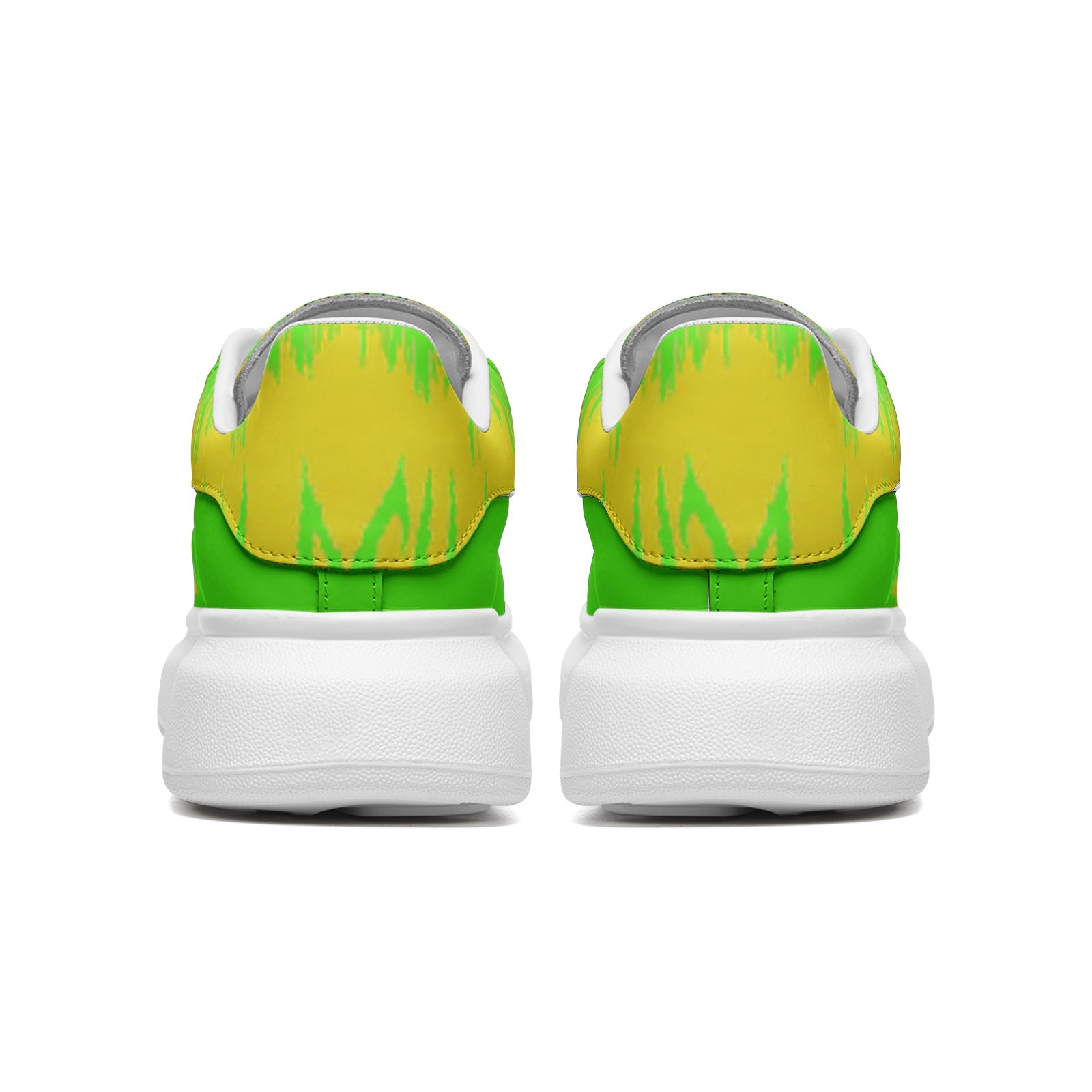 FZ Unisex Non Slip Lace Up Faux Leather Sneakers