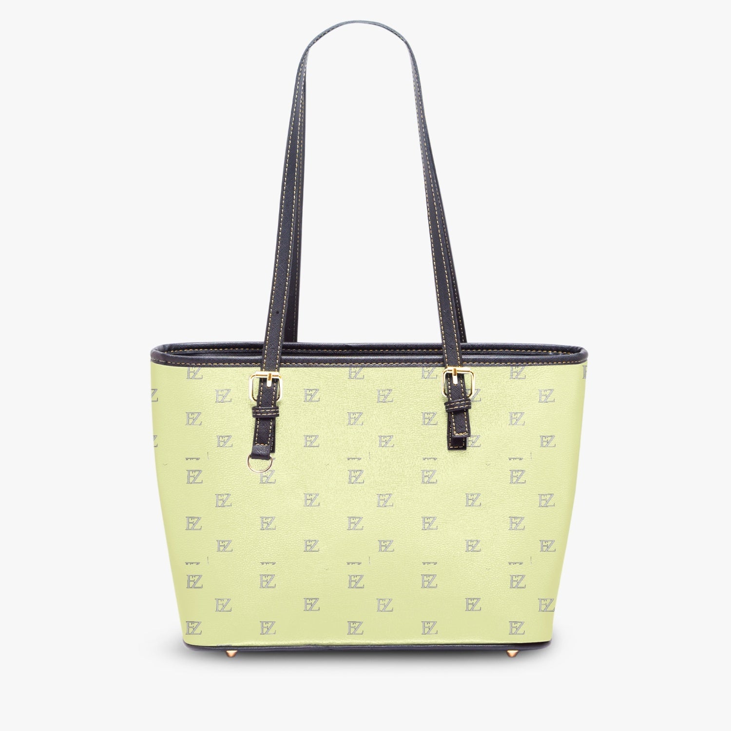 FZ Women's Large Leather Tote Bag JetPrint