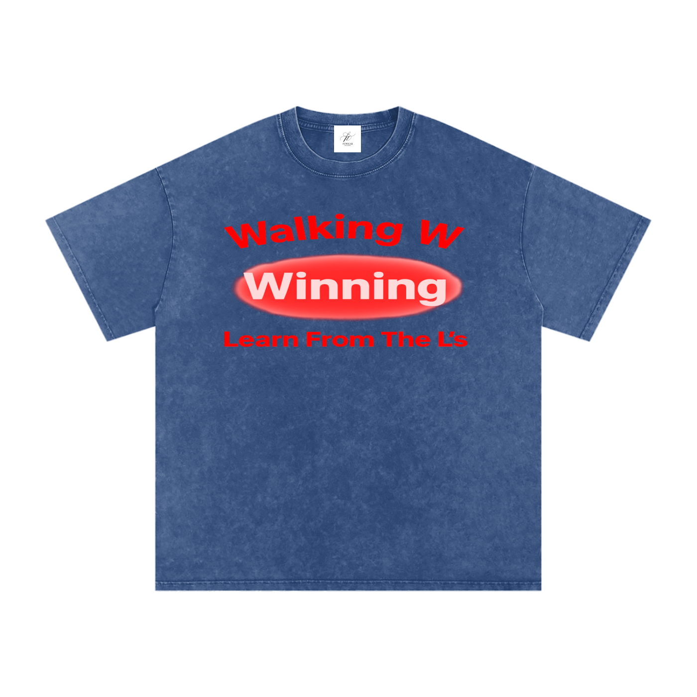FZ Unisex Acid Wash Winning Oversize Tee