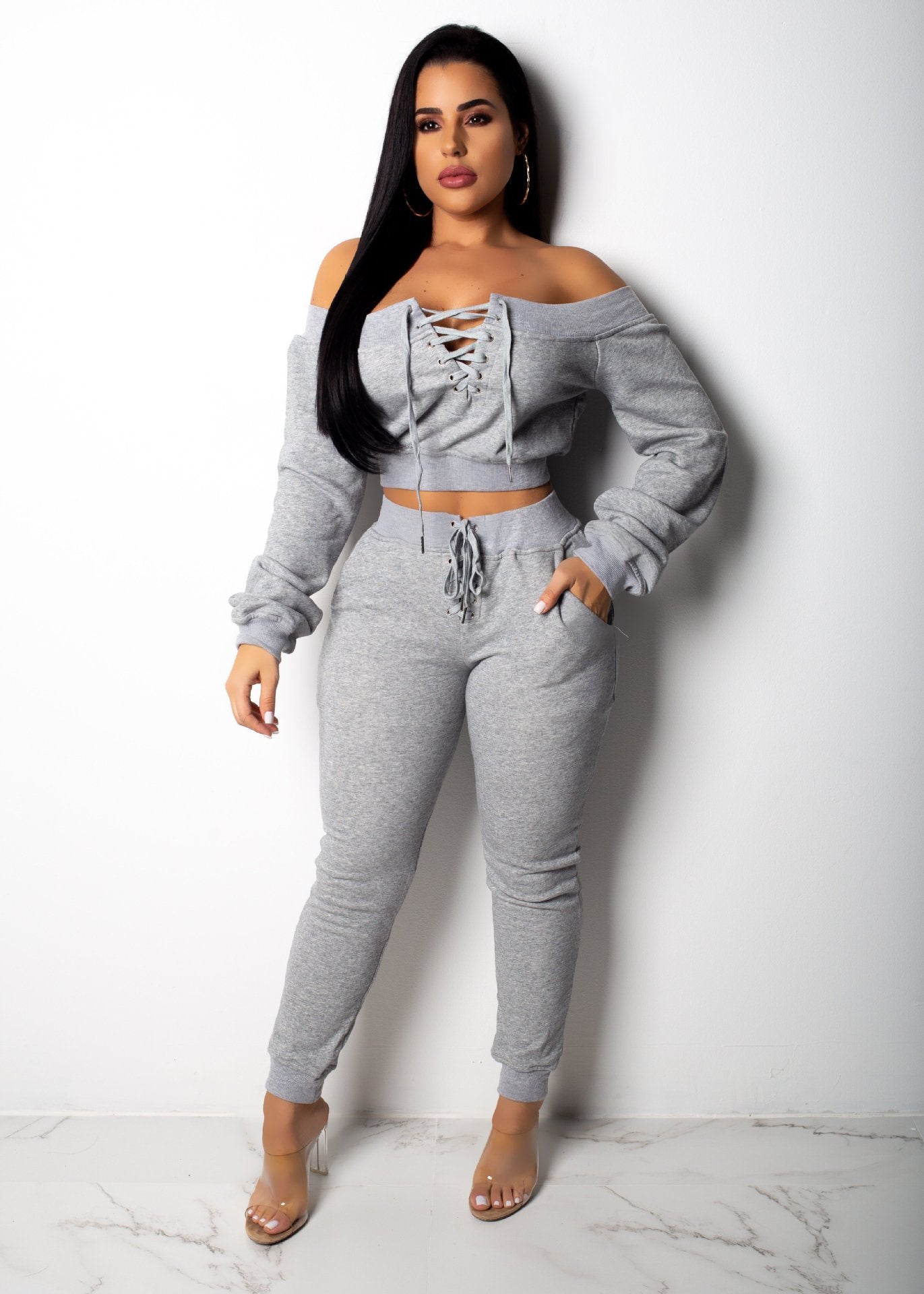 FZ Women's Multi Color Sweater Pants Suit - FZwear