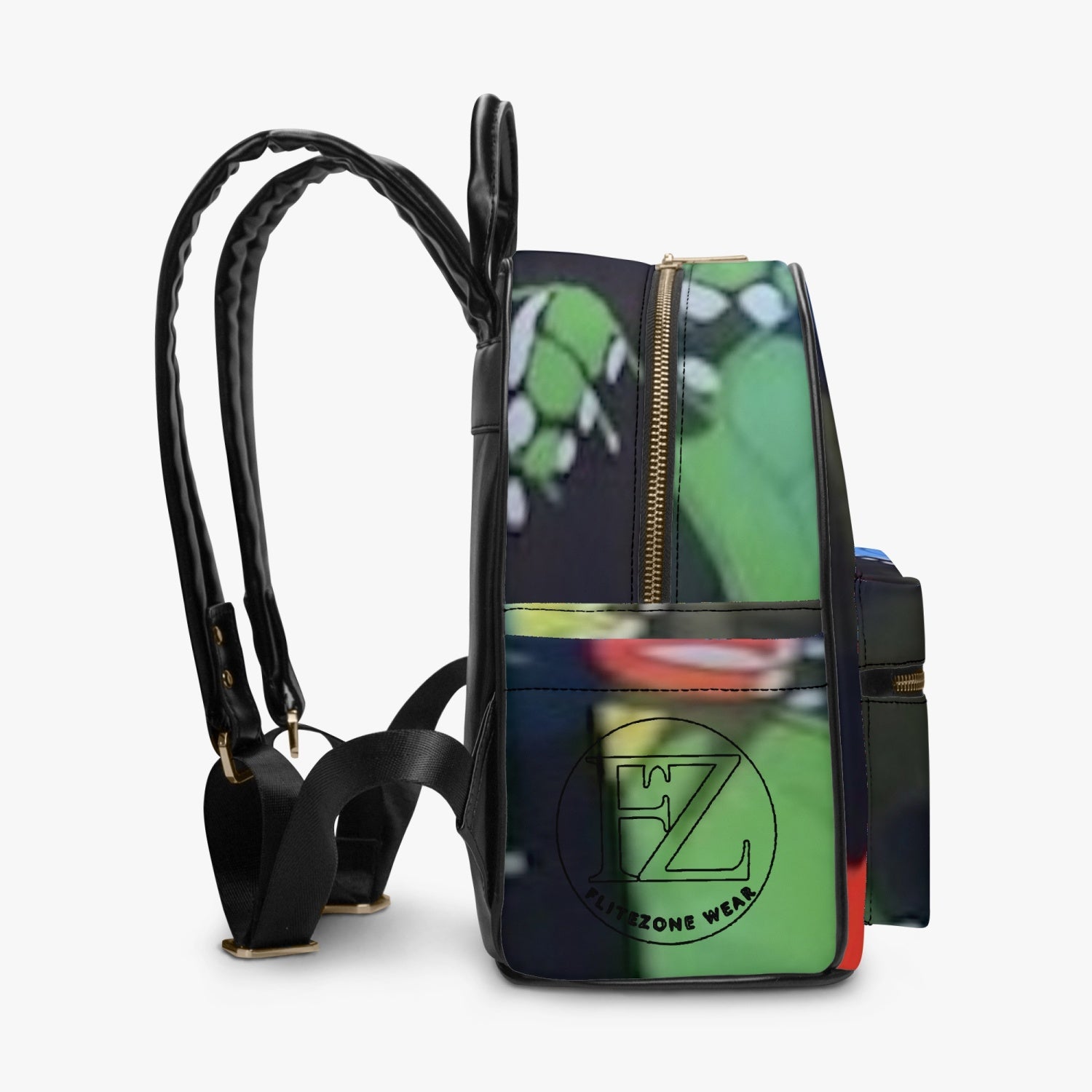 FZr Printed PU Backpack - FZwear