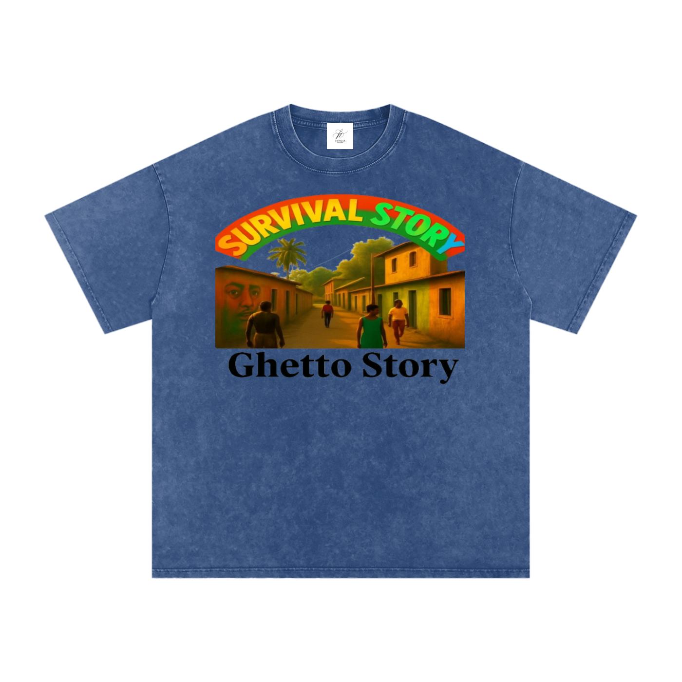 FZ Unisex Acid Wash Oversize Tee