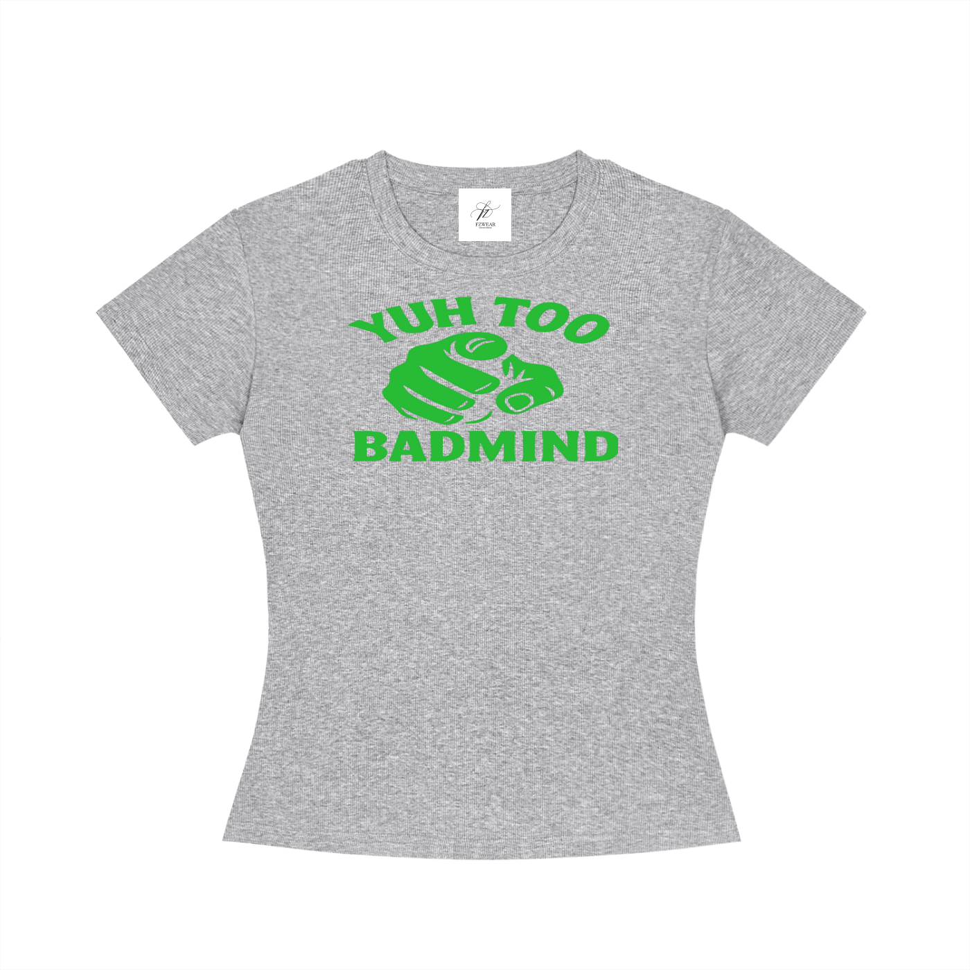 FZ Women's Slim Fit Too Badmind Crewneck Tee