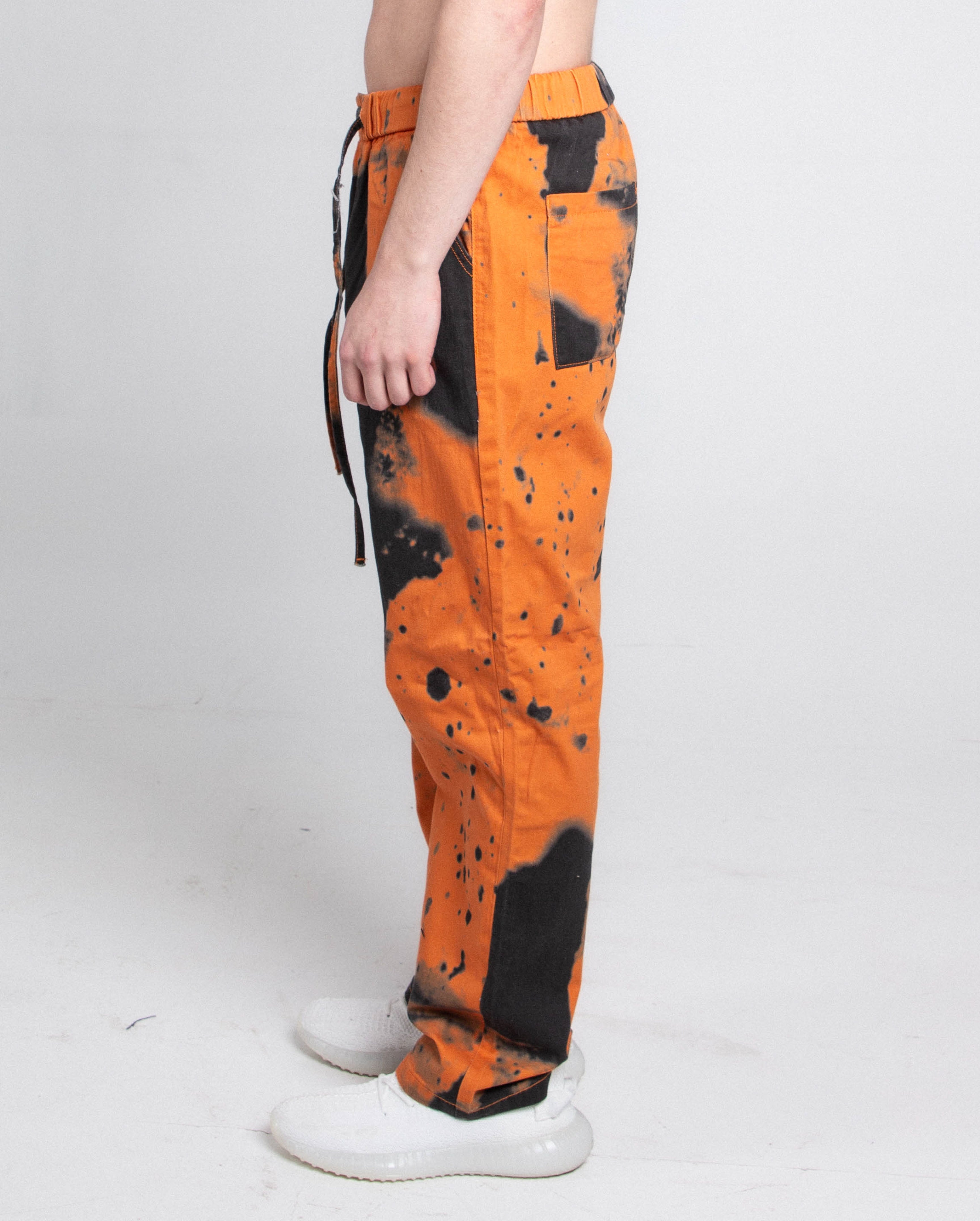 AJ04L COLOR DYE LOOSE JEANS PANTS