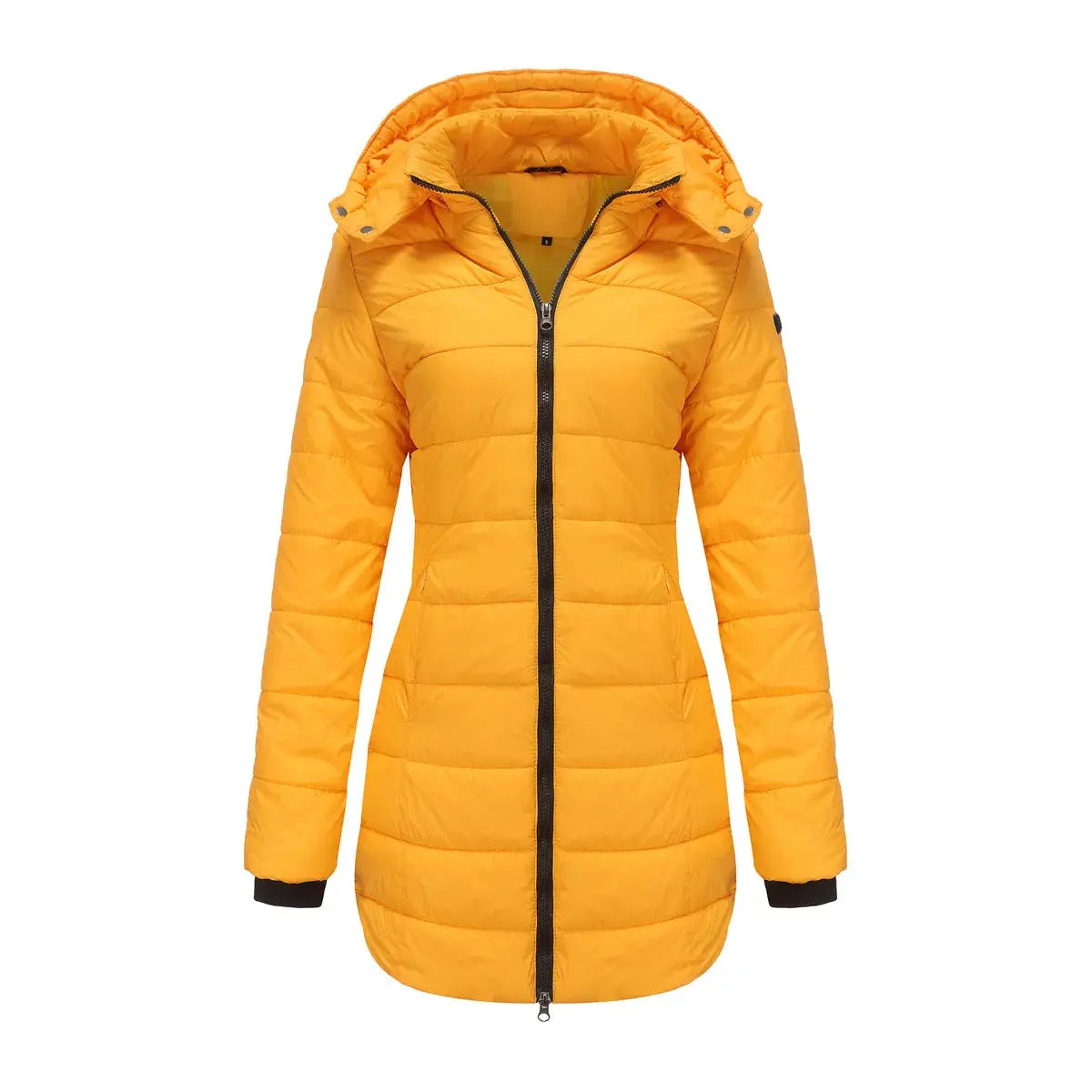 Coats Thick Parka Cotton 2023 Winter Black Jackets Women's Long Parkas Hooded Warm Winter Coats Women Maxi Y2k Black Overcoats FZwear