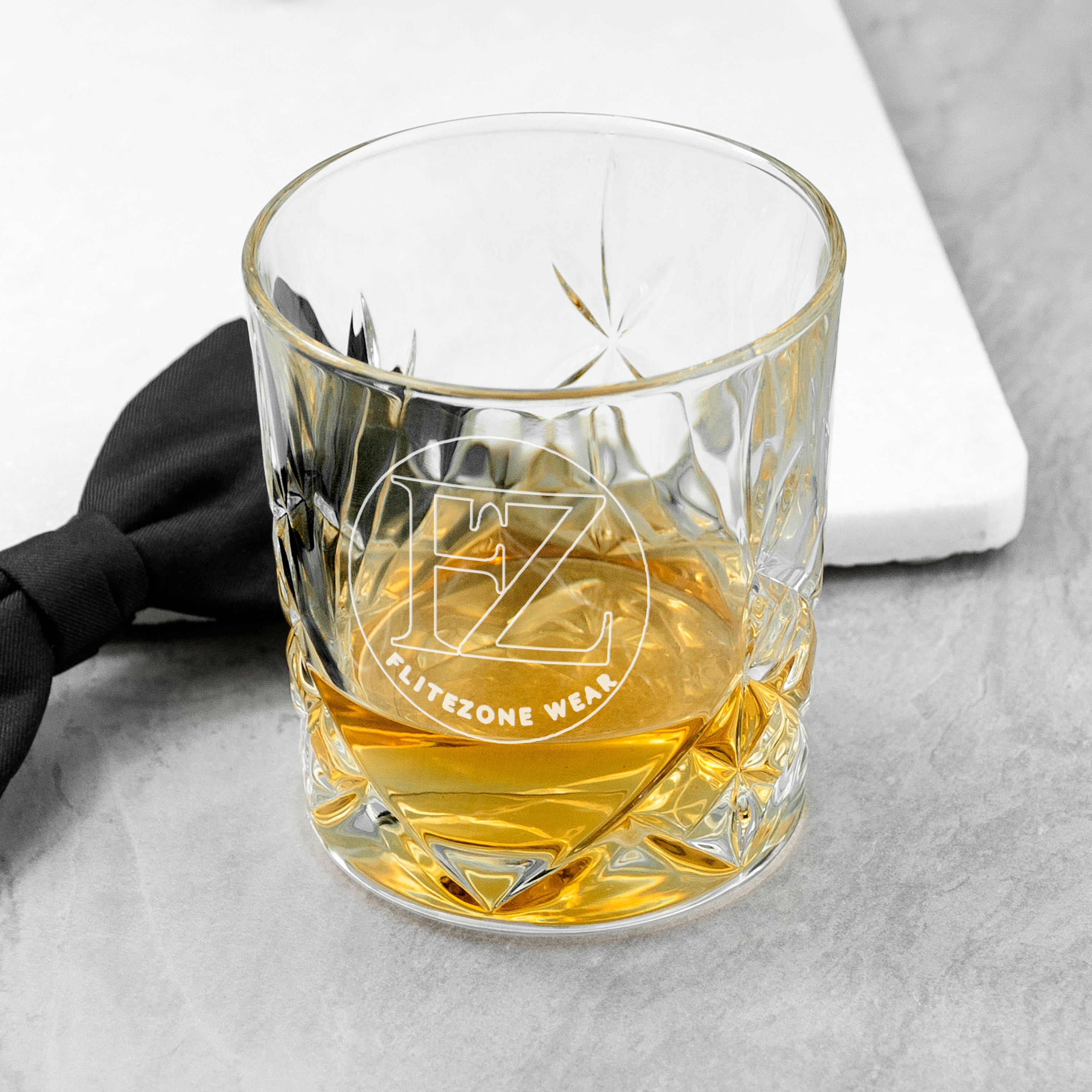 FZ Etched Crystal Whisky Glass - FZwear