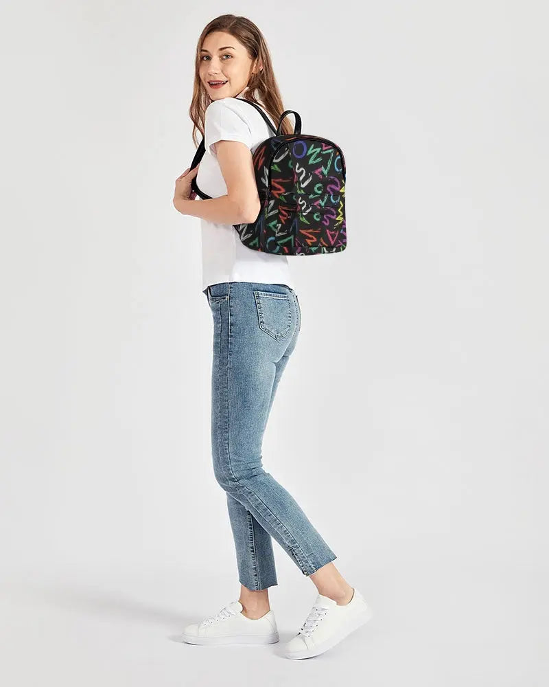 FZ AFRICAN ALPHA PRINT Mini Canvas Backpack