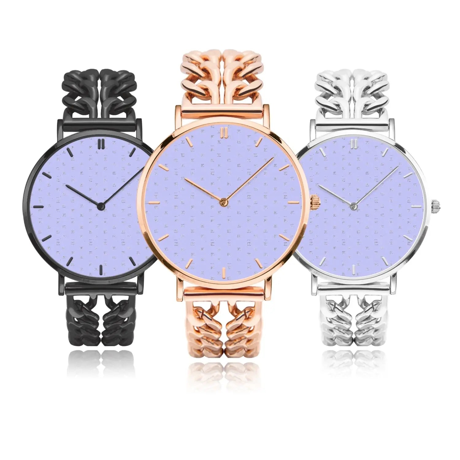 FZ Unisex Hollow Out Strap Quartz Watch - With Indicators JetPrint