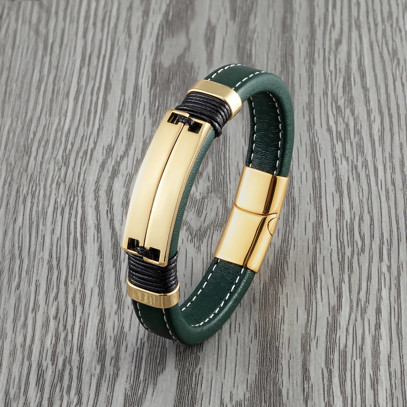 FZ Punk Style Double Row Smooth Multicolor Stainless Steel Bracelet - FZwear