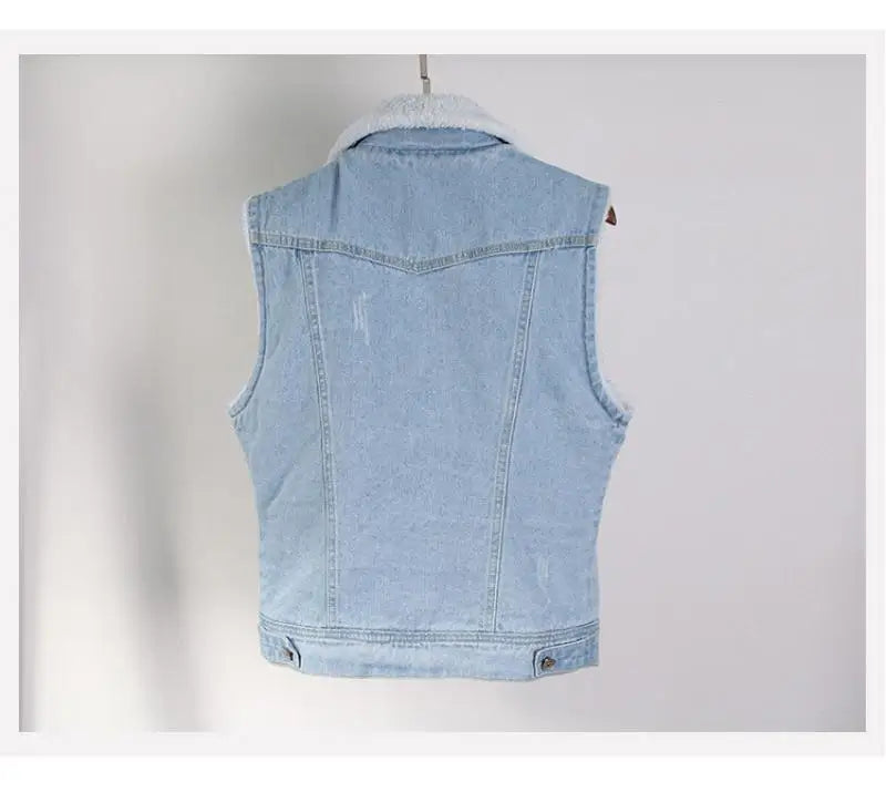 FZ Women's Plus Velvet Oversized Thick Warm Denim Jackets - FZwear