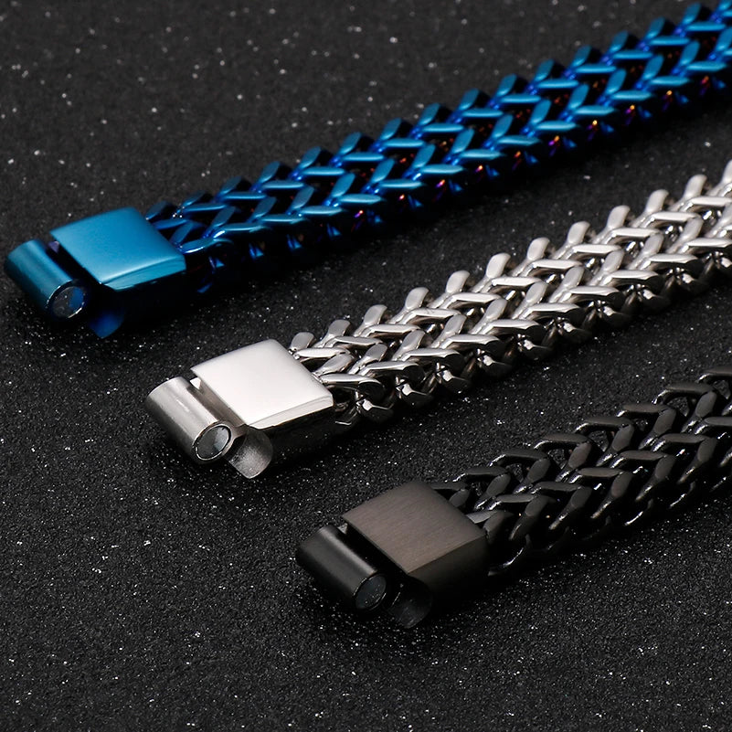 FZ Solid Stainless Steel Color Chain Bracelet - FZwear