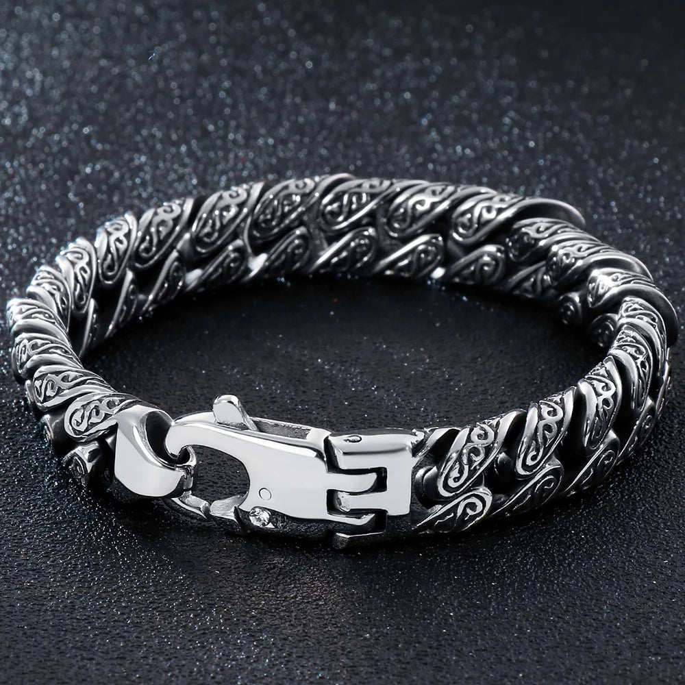 FZ Heavy Stainless Steel Link Chain Metal Bracelet - FZwear