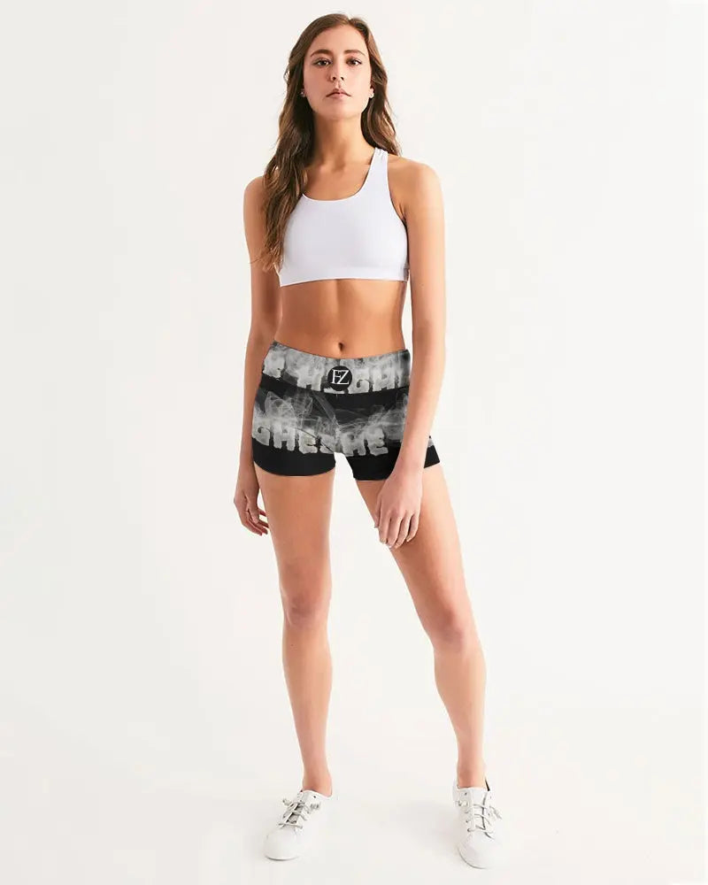 HIGH GRADE Women's Mid-Rise Yoga Shorts Kin Custom