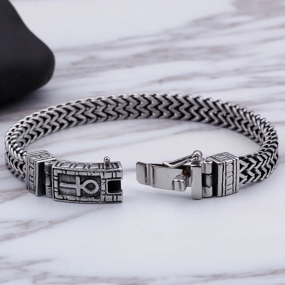 FZ Classic Stainless Steel Chain Charm Bracelet - FZwear
